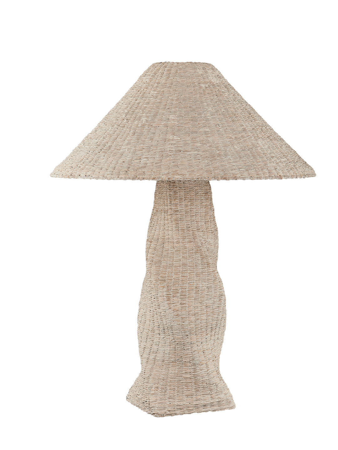 Whitewashed Sea Grass Lamp