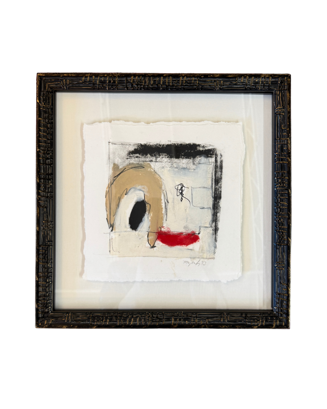 Mary Mackey Original Abstract Red