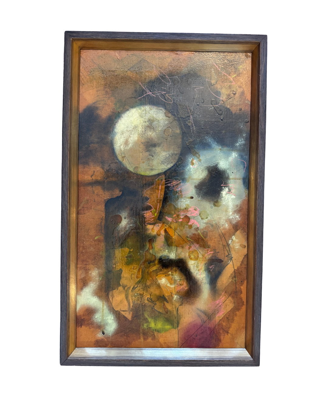 Orange and Blue Abstract