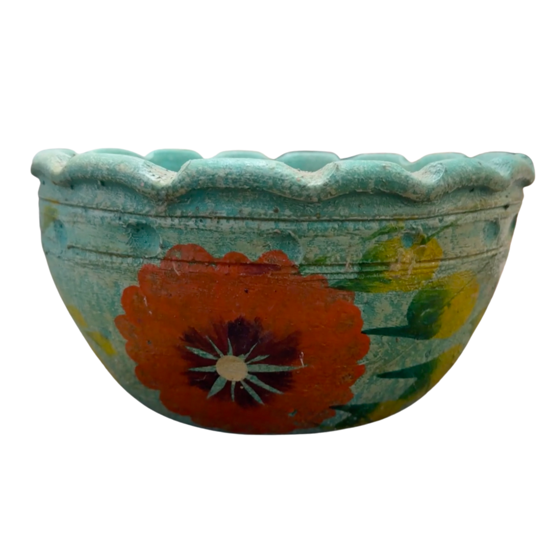 Green Painted Planter