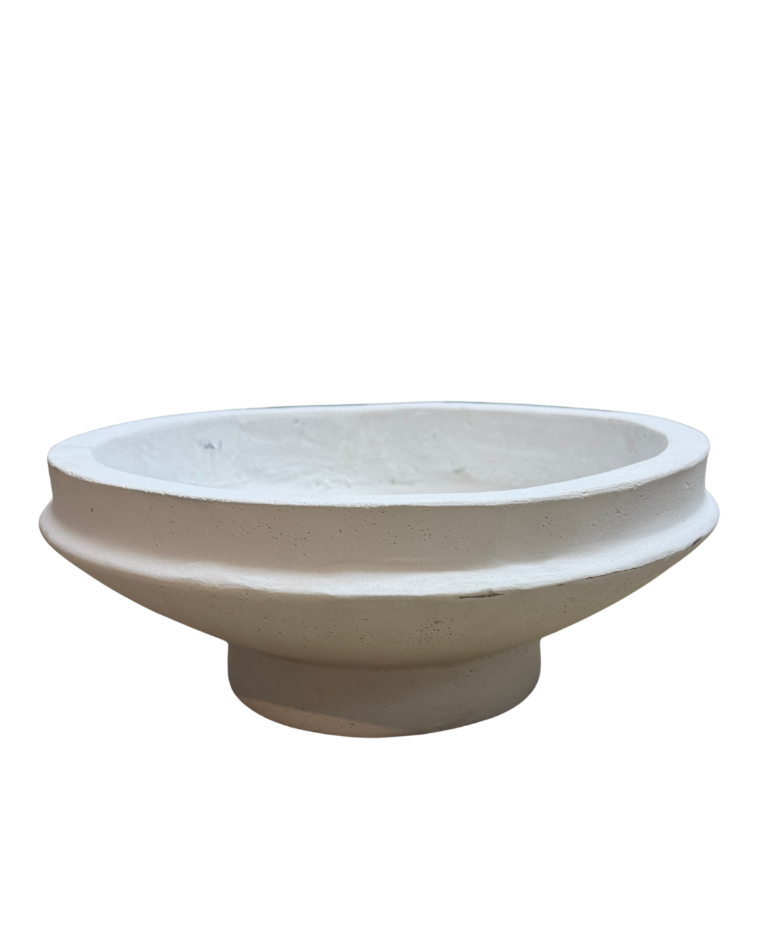 White Circular Planter
