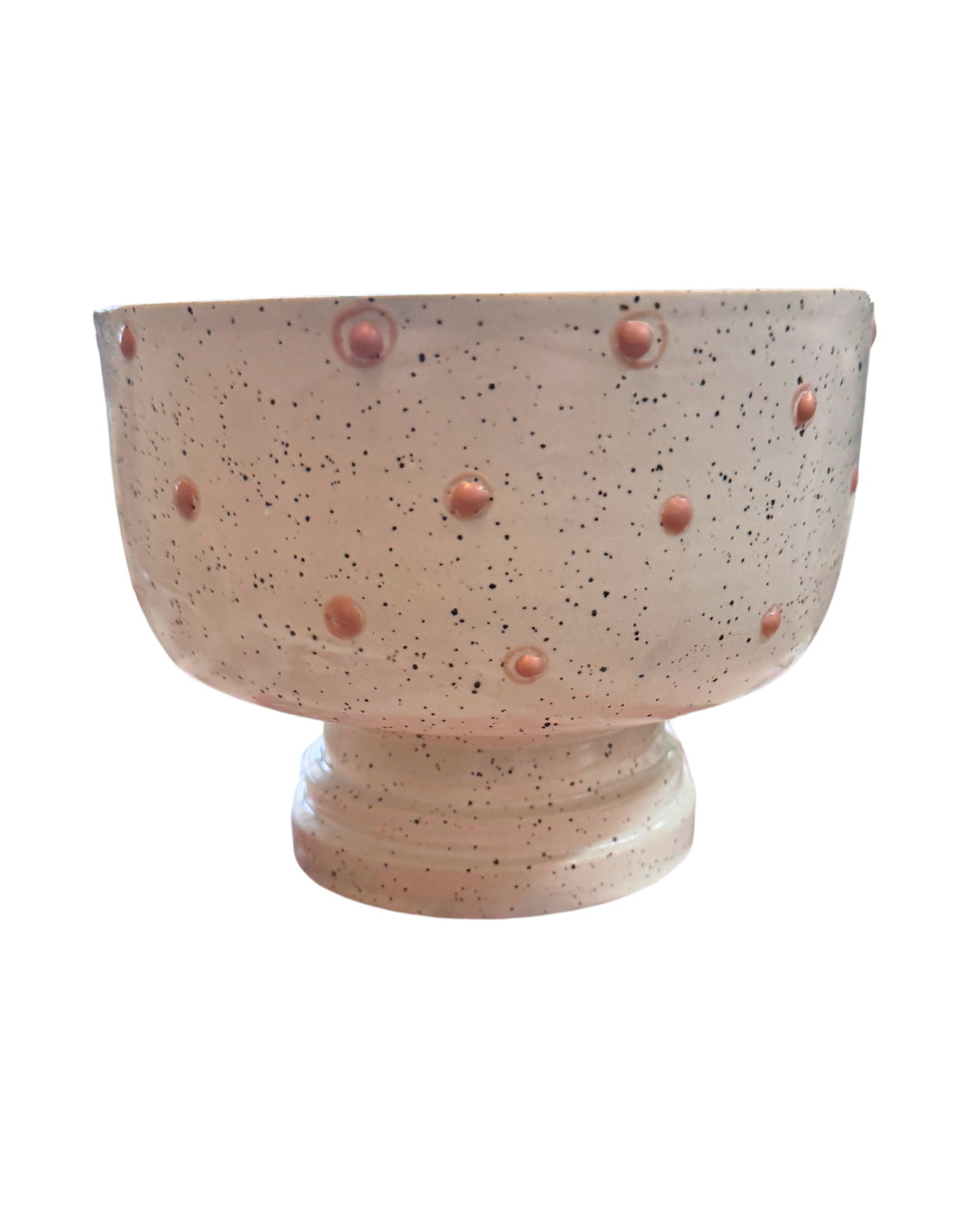 Pink Polka-Dot Bowl