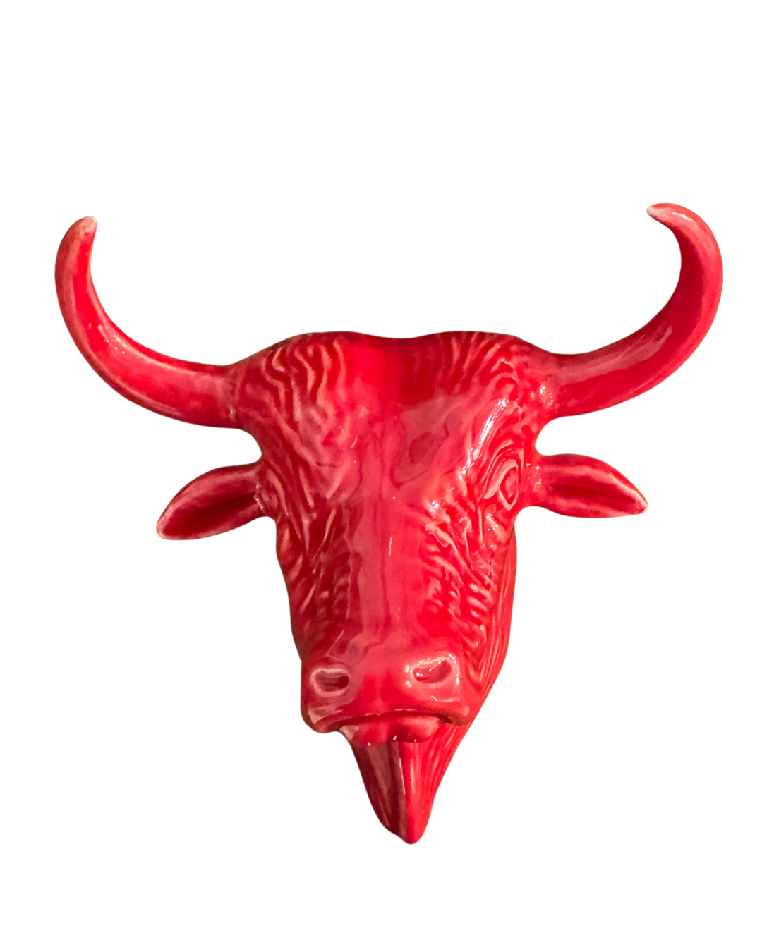 Red Ceramic Bull
