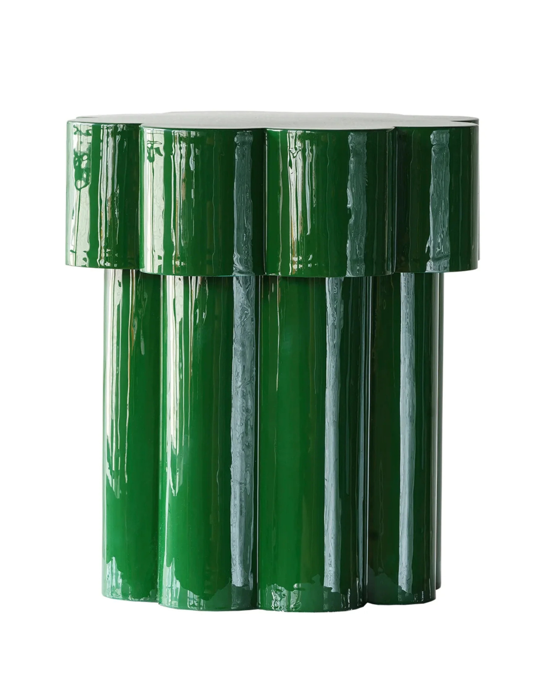 Emerald Flower Side Table