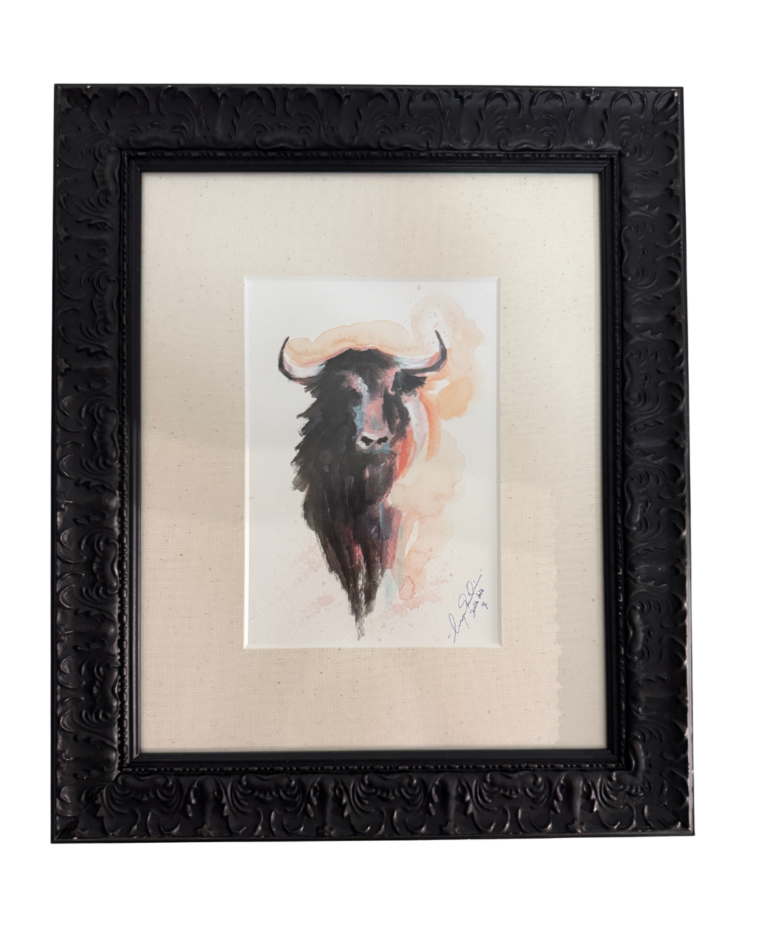 Watercolor Bull