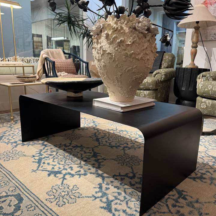 Polished Steel Coffee Table