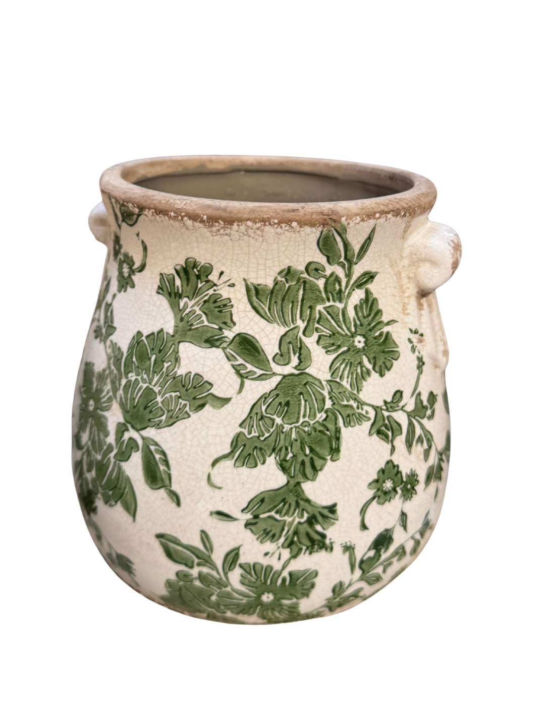 Green Floral Vase