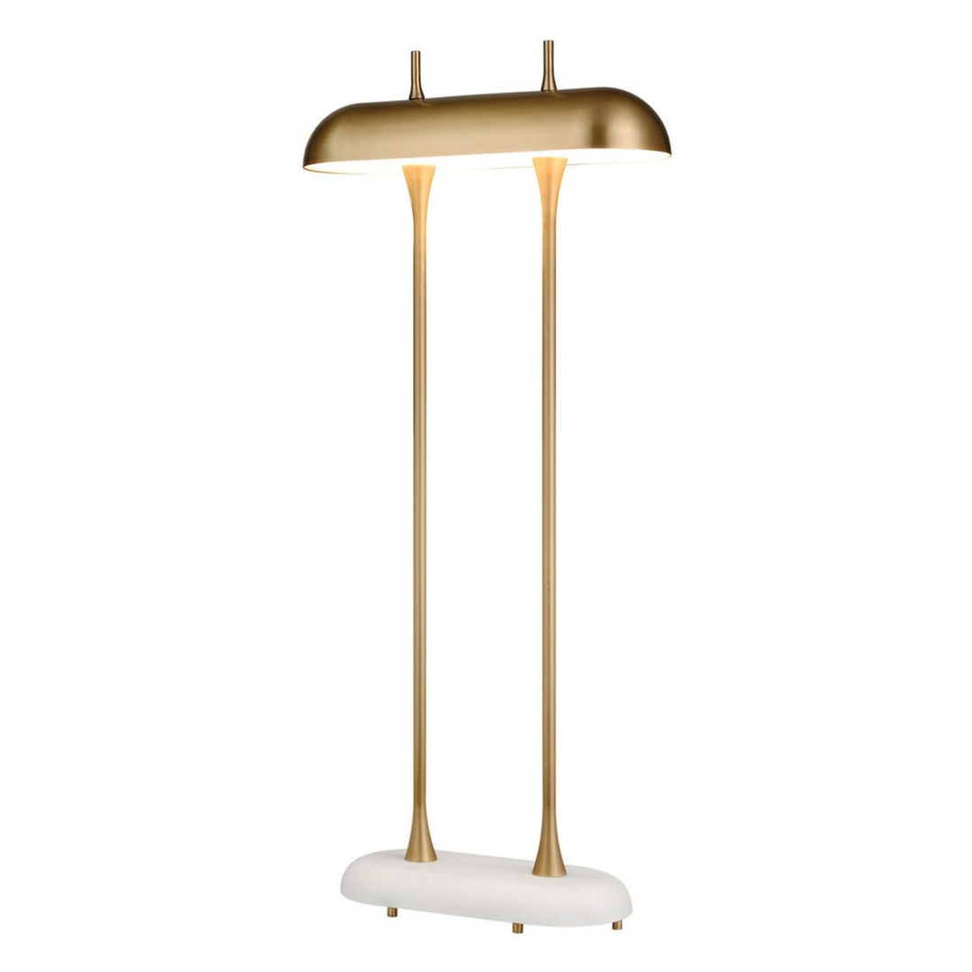 White Marble Buffet Table Lamp