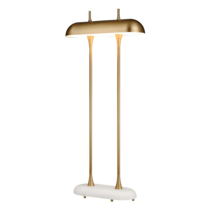 White Marble Buffet Table Lamp