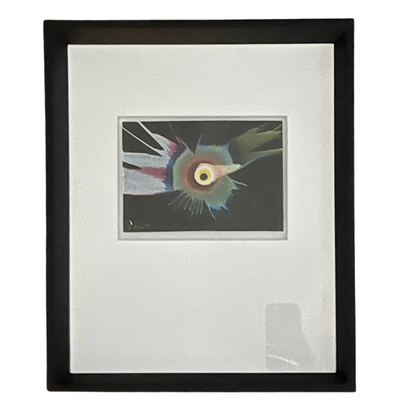 splatter colorful framed art