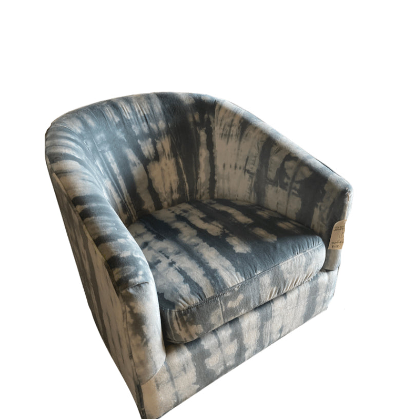blue swivel chair