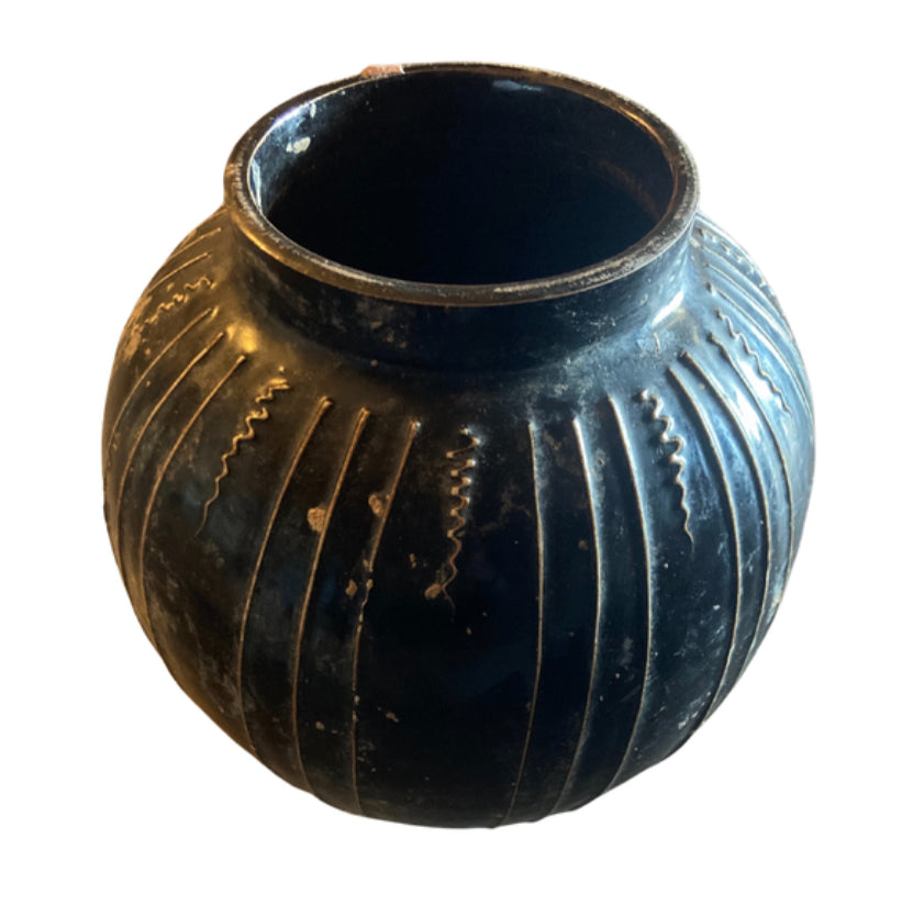 Large Black Pot