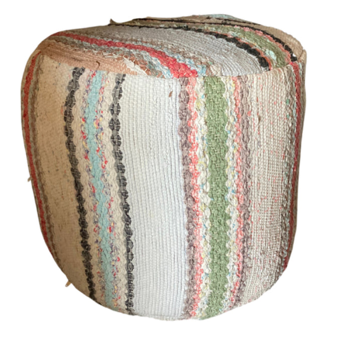 Swedish rug pouf