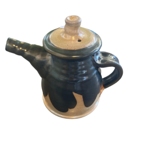 Black and Tan Teapot