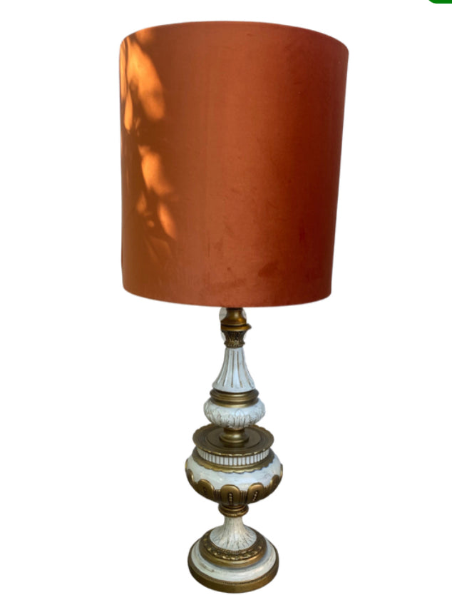 Vintage Velvet Lamp