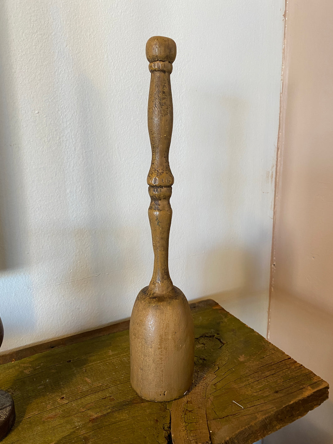 Antique wooden masher