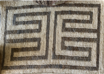 Jute geometric rug 2x3