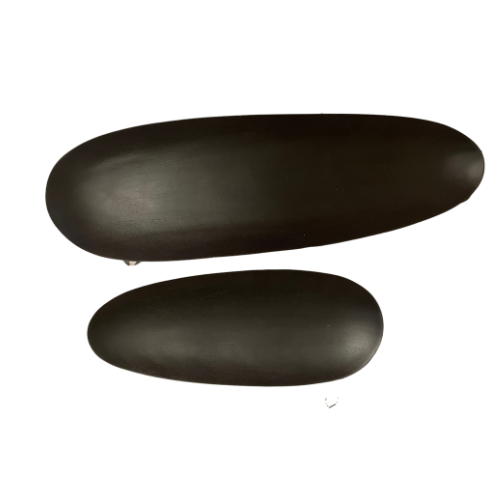 Oblong Wood Bowls - Pair
