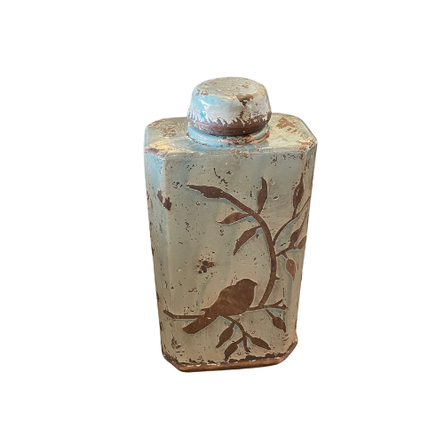 Tall Ceramic Bird Canteen