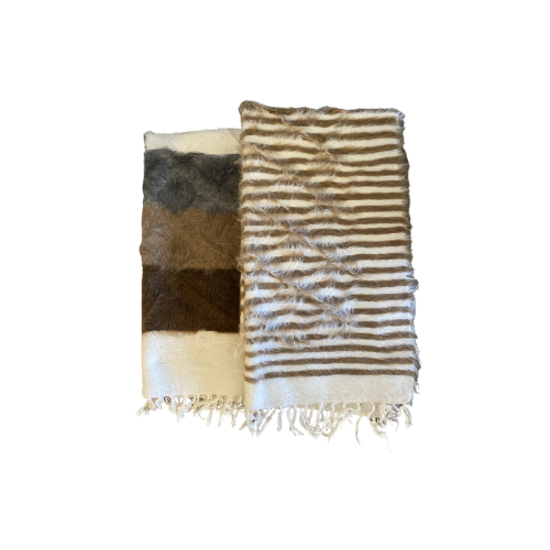 Wool striped turkish rug 3x5