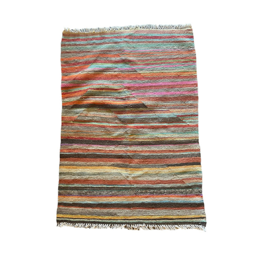 Striped Kilim Rug 4'x3'
