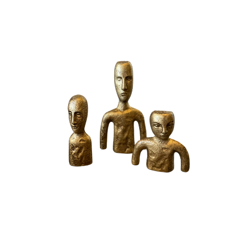 Cast Iron Gold Figures - Various Sizes